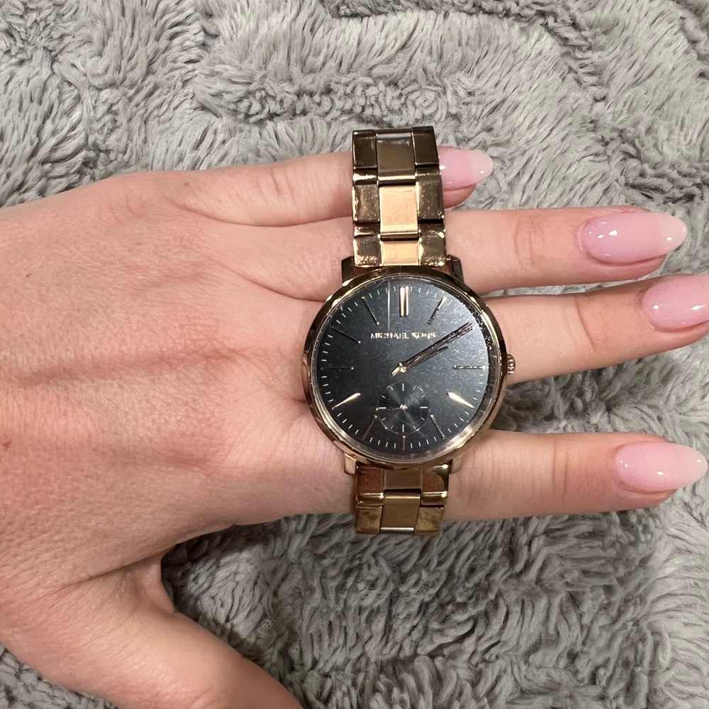 Michael Kors Gold Watch with Dark Dial
